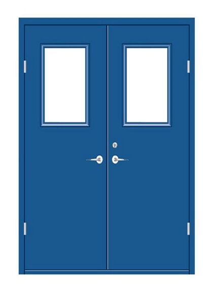 鋼質(zhì)隔熱帶玻防火門